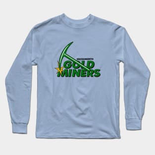 Defunct Sacramento Gold Miners Football 1993 Long Sleeve T-Shirt